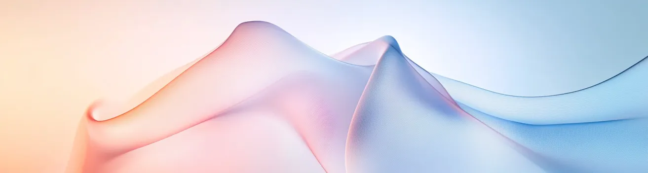 folded fabric with gradient light