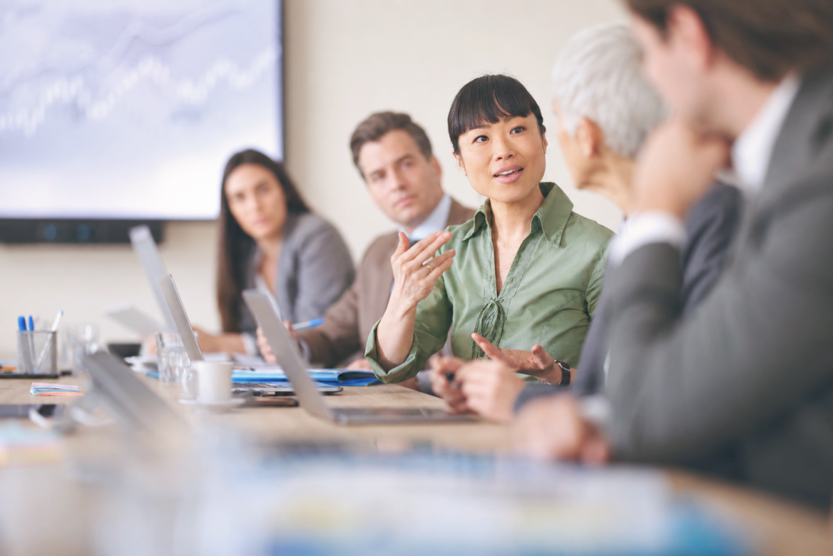 people in a meeting