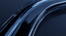 navy blue glass wave