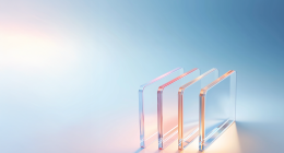 Transparent square glass