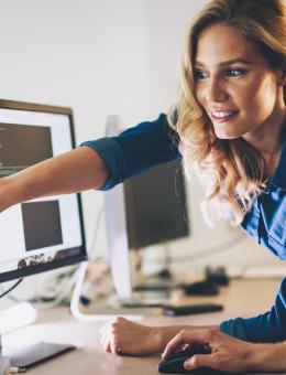 montrer une information sur un ordinateur