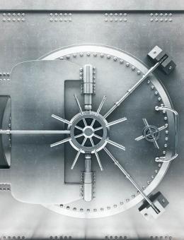 grand coffre fort gris