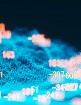 Abstract image with digital data