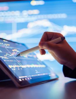 tracking trends on an ipad 