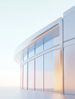 Glass building