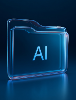 AI glass folder